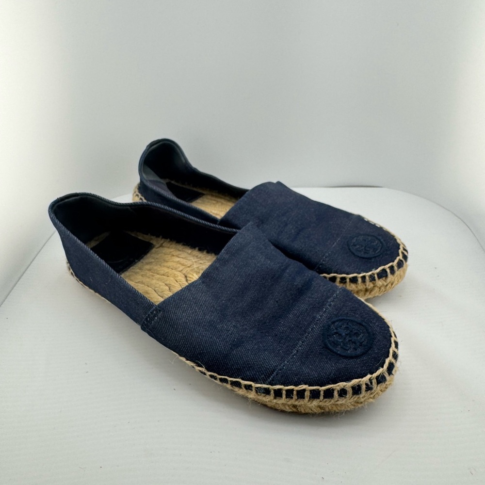 Tory Burch Navy Espadrilles